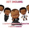 Banner_Include2 Afro Boss Baby Theme Birthday Banner – 5 Cardstock Cutouts, 5FT Party Garland