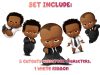 Banner_Include2 Afro Boss Baby Theme Birthday Banner – 5 Cardstock Cutouts, 5FT Party Garland