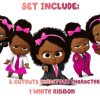 Banner_Include4 Boss Baby Girl Afro Birthday Banner