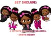 Banner_Include4 Boss Baby Girl Afro Birthday Banner