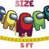 White,Brick,Wall,3d,Background Among Us Birthday Party Banner