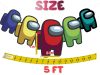 White,Brick,Wall,3d,Background Among Us Birthday Party Banner