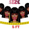 Afro Barbie Birthday Banner Afro Barbie Birthday Banner