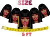 Afro Barbie Birthday Banner Afro Barbie Birthday Banner