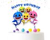 Baby Shark Cake Topper – Baby Shark Happy Birthday Topper with Sticks Baby Shark Cake Topper – Baby Shark Happy Birthday Topper with Sticks