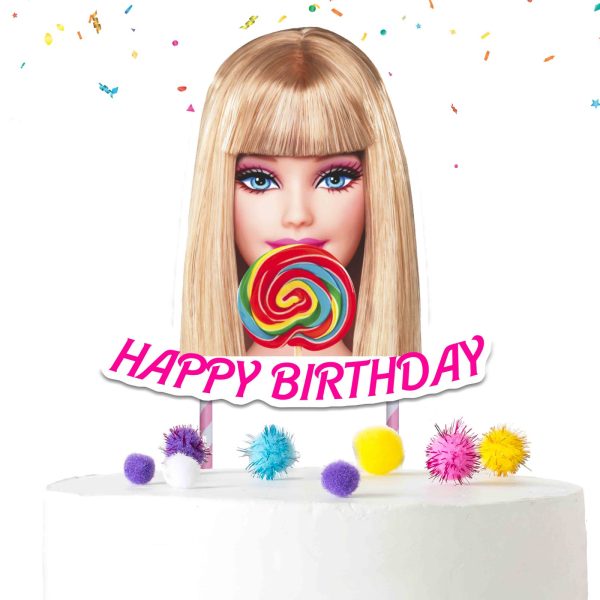 Barbie Lollipop Cake Topper