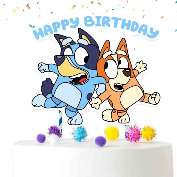 Bluey Birthday Cake Topper