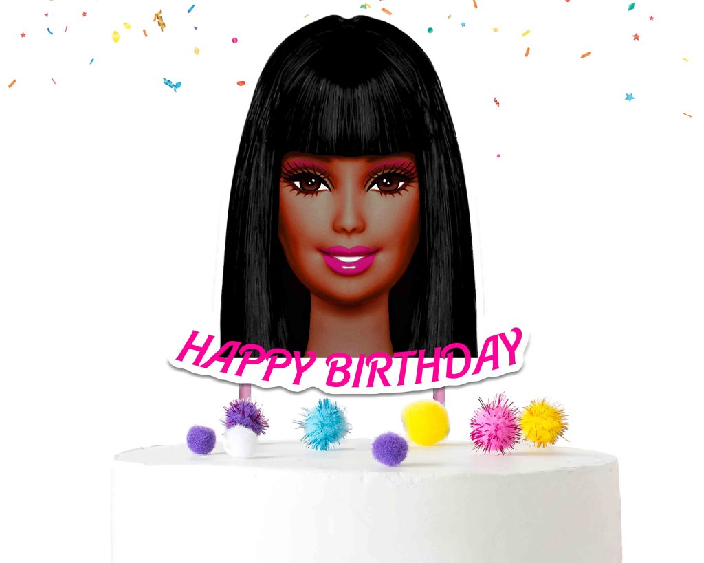 Afro Barbie Cake Topper