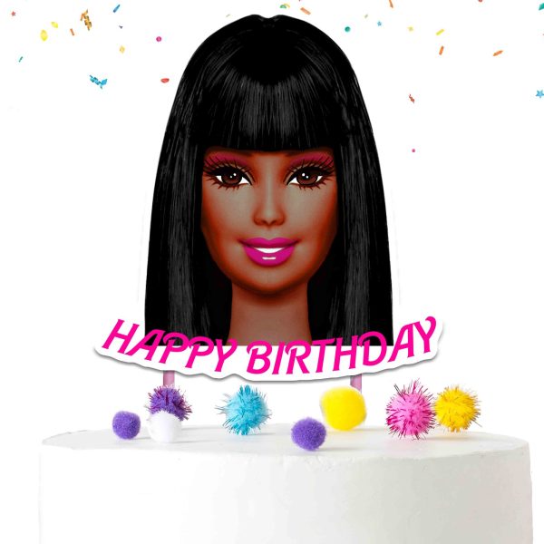 Afro Barbie Cake Topper