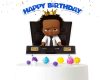 Cake2 Afro Baby Boss Cake Topper – Black Baby Boss Birthday Cake Decoration