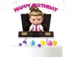 Cake3 Boss Baby Girl Cake Topper – Pink Happy Birthday Cake Decoration