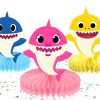 Baby Shark Honeycomb Centerpieces – Table Decorations Set – 5 Cute Baby Shark Cardstock Figures Baby Shark Honeycomb Centerpieces – Table Decorations Set – 5 Cute Baby Shark Cardstock Figures