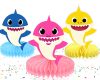 Baby Shark Honeycomb Centerpieces – Table Decorations Set – 5 Cute Baby Shark Cardstock Figures Baby Shark Honeycomb Centerpieces – Table Decorations Set – 5 Cute Baby Shark Cardstock Figures