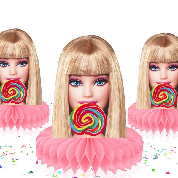 Barbie Honeycomb Centerpieces