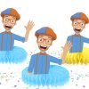 Blippi Honeycomb Centerpieces Blippi Honeycomb Centerpieces
