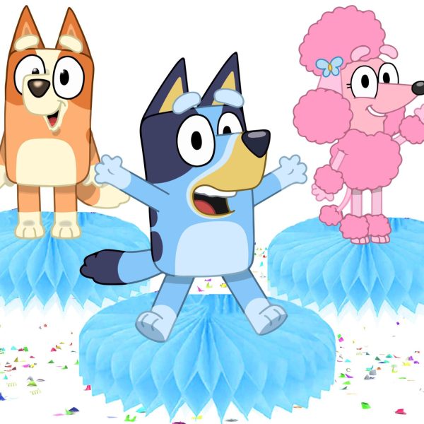 Bluey Honeycomb Table Centerpieces