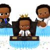 Honey2 Afro Boss Baby Honeycomb Table Centerpieces – 5 PCS Birthday Party Decorations