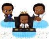 Honey2 Afro Boss Baby Honeycomb Table Centerpieces – 5 PCS Birthday Party Decorations