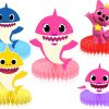 Baby Shark Honeycomb Centerpieces – Table Decorations Set – 5 Cute Baby Shark Cardstock Figures Baby Shark Honeycomb Centerpieces – Table Decorations Set – 5 Cute Baby Shark Cardstock Figures