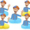Blippi Honeycomb Centerpieces Blippi Honeycomb Centerpieces