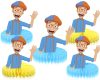 Blippi Honeycomb Centerpieces Blippi Honeycomb Centerpieces