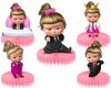 Honey_2_3 Boss Baby Girl Honeycomb Centerpieces – 5 Table Decorations