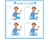 Blippi Honeycomb Centerpieces Blippi Honeycomb Centerpieces