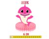 Baby Shark Honeycomb Centerpieces – Table Decorations Set – 5 Cute Baby Shark Cardstock Figures Baby Shark Honeycomb Centerpieces – Table Decorations Set – 5 Cute Baby Shark Cardstock Figures