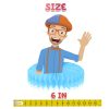 Blippi Honeycomb Centerpieces Blippi Honeycomb Centerpieces