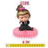 Honey_Size3 Boss Baby Girl Honeycomb Centerpieces – 5 Table Decorations