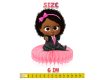 Honey_Size4 Boss Baby Girl Afro Honeycomb Centerpieces