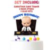 Include The Boss Baby "Happy Birthday" Briefcase Cake Topper