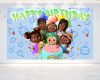 Cocomelon Afro Birthday Backdrop Cocomelon Afro Birthday Backdrop