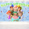 Cocomelon Birthday Backdrop Cocomelon Birthday Backdrop