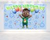 Cocomelon Cody Afro Birthday Backdrop Cocomelon Cody Afro Birthday Backdrop