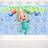 Cocomelon JJ Melon Birthday Backdrop Cocomelon JJ Melon Birthday Backdrop