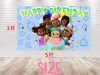 Cocomelon Afro Birthday Backdrop Cocomelon Afro Birthday Backdrop