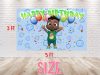 Cocomelon Cody Afro Birthday Backdrop Cocomelon Cody Afro Birthday Backdrop