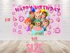 Cocomelon Family Birthday Backdrop For Girls Cocomelon Family Birthday Backdrop For Girls