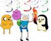 Swirls Adventure Time Hanging Swirl Decorations
