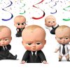 Swirls The Boss Baby Hanging Swirl Decorations (Set of 10)