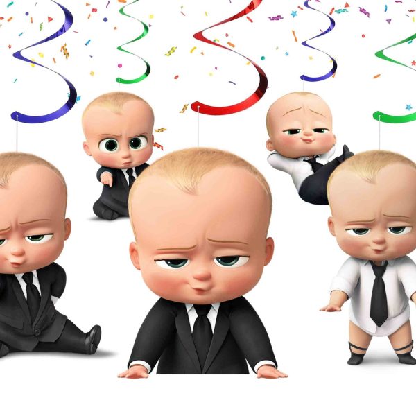 The Boss Baby Hanging Swirl Decorations (Set of 10)
