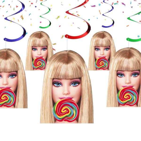 Barbie Hanging Swirl Decorations