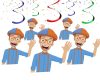 Blippi Hanging Swirl Decorations Blippi Hanging Swirl Decorations
