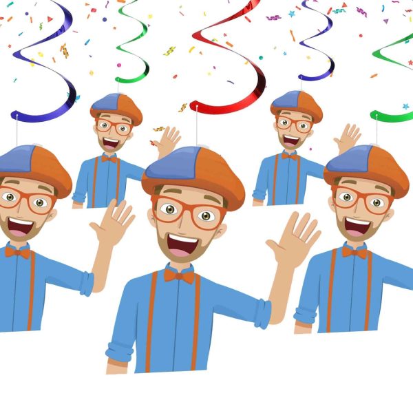 Blippi Hanging Swirl Decorations