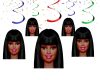 Afro Barbie Swirls, Streamers Afro Barbie Swirls, Streamers