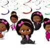 Swirls4 Boss Baby Girl Afro Hanging Swirls