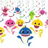 Baby Shark Hanging Swirls – 10 Pcs Baby Shark Ceiling Swirls Decorations Baby Shark Hanging Swirls – 10 Pcs Baby Shark Ceiling Swirls Decorations