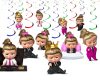 Swirls_All3 Boss Baby Girl Hanging Swirl Decorations – 10 Cutouts
