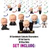 Swirls_Included The Boss Baby Hanging Swirl Decorations (Set of 10)
